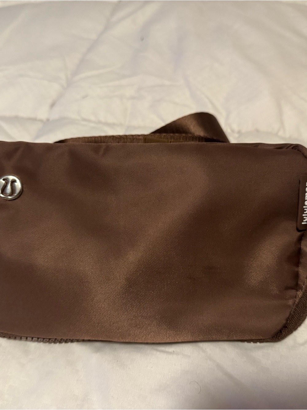 Lululemon athletica Brown Satin Waist Pouch. New wot